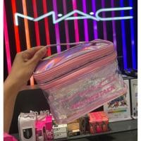 ราคา กระเป๋า Mac Cosmetic Glowstack 2 ชั้น กระเป๋าใสของแถมเครื่องสำอางค์แมค แบบซิปรอบ 3 ด้าน ซิปสองชั้น (23247621299)