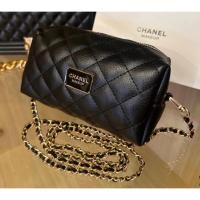 ราคา CHANEL Quilts พร้อมสาย cosmetic bag makeup bag Christmas GiftChanel Cosmetic รุ่น Limited เครื่องสำอางแบรด์เนม Quilts (21150130488)