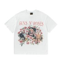 ราคา Guoguo Gunsn Rose Gunsn Rose Band แขนสั ้ นล ้ าง Retro Distressed Rose พิมพ ์ vtg High Street หลวมเสื ้ อยืดลําลอง (26501099207)