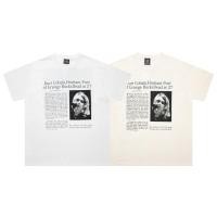 ราคา Guoguo Nirvana Band Kurt Donald Cobain Kurt Cobain แขนสั ้ นหนัก High Street ผู ้ ชายผู ้ หญิง (26451207408)