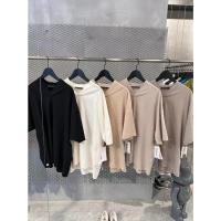ราคา Gg FEAR OF GOD FOG Double Line ESSENTIALS American High Street V คอผ ้ าฝ ้ ายแท ้ เสื ้ อยืดแขนสั ้ น (26100545763)
