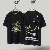 ราคา Travis Scott Cactus Jack Astroworld Concert Retro Art Letter พิมพ ์ เสื ้ อยืดแขนสั ้ น (25531374273)