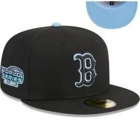 ราคา New Era MLB Boston Red Sox เบสบอลหมวกผู ้ ชายไม ่ ปรับแบน Brim Casual Hip Hop หมวกกีฬา Snapback หมวก (24126987636)