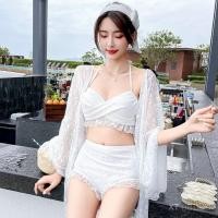 ราคา XT บิกินี่ชุดว่ายน้ำ บิกินี่ชุดว่ายน้ำเอวสูง ชุดบิกินี่สามชิ้น ลูกไม้เซ็กซี่ บิกินี่เซ็กซี่ บิกินี่ชุดว่ายน้ำ 3 ชิ้น ตัวเลือกสีขาว ดำ (24616255275)