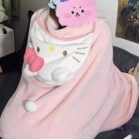 ราคา Sanrio ผ้าห่มคลุมไหล่ ลาย Hello Kitty สําหรับสํานักงาน หอพัก (23574623664)