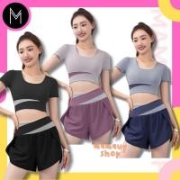 ราคา ชุดเซ็ตออกกำลังกายผู้หญิง ชุดSET แยกขาย เสื้อมีฟองน้ำ สปอร์ตบรา ขาสั้นมีซับใน PTMบรา2025 เสื้อ2026 ขาสั้น2030 (11997962622)