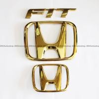 ราคา ชุดโลโก้ H ทอง ติดหน้า หลัง โลโก้ FIT สีทอง แต่งรถ รถแข่ง รถซิ่ง สำหรับ All New HONDA JAZZ 2014 2019 (12283703144)