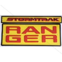 ราคา 2 ชิ้น โลโก้ใหญ่ RANGER สีแดง ติดร่อง ฝากระโปรงท้าย STORMTRAK สีดำขอบแดง สำหรับ ฟอร์ด เรนเจอร์ สตอร์มแทรค New Ford Nex (22952093299)
