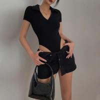 ราคา สินค้าใหม่ ชุดจั๊มสูทแขนสั้น คอวีลึก เซ็กซี่ เข้ารูป ไม่จับจีบ สําหรับผู้หญิง 2024 (25374061314)
