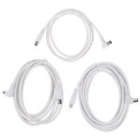 ราคา TV Cable สายอากาศทีวี สายทีวี สีขาว ยาว 1 5เมตร 3เมตร 5เมตร 10เมตร 15 เมตร ใช้ทองแดงบริสุทธิ์ นำสัญญาณได้ดี (10601275230)