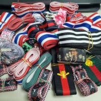 ราคา เศษ ริบบิ้น เทป ผ้า ribbon คละขนาด คละความยาว ธงชาติไทย การ์ตูน (23249898239)