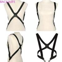 ราคา Back2life คลิปตะขอแขวน ผู้ชาย ผู้หญิง อุปกรณ์เสริมผ้า สายสะพายไหล่ X ด้านหลัง เสื้อคลิปสุภาพบุรุษกางเกงรั้งเข็มขัดยืดหยุ่น (23225773061)