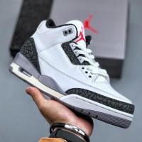 ราคา รองเท้าบาสเก็ตบอล Nike Air Jordan 3 Retro Cement Grey AJ3 CT8532 106 (27851678530)