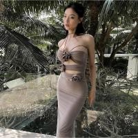 ราคา D4512 เดรสสายฝ รัดรูป Sexy Dress (18090577520)