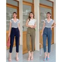 ราคา กางเกงขายาวทรงบอลลูนงานซิบหน้าตะขอ (5155380064)
