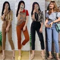 ราคา กางเกงผ้าโรเชฟ 7ส่วน มีตีเกร็ดหน้า (3737529840)