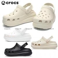 ราคา จัดส่งในกรุงเทพฯ Crocs ผู้หญิง ของแท้ 100 คลาสสิก Crush Clog กระดูกสี สุภาพสตรี รองเท้าชายหาด แพลตฟอร์ม นุ่มเหมือนเมฆ (22084764439)