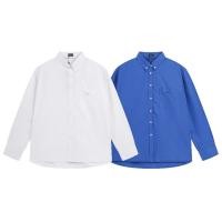 ราคา เสื้อเชิ้ตแขนยาวลําลอง ปักลาย ขนาดเล็ก สีพื้น สไตล์สตรีท สําหรับผู้ชาย และผู้หญิง (24369697411)