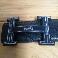 ราคา เข็มขัด แบรนด์เนม แอร์เมส Hermes มือสอง สภาพดี มาก สายหนังแท้สีดำ หัวเข็มขัดโลหะสีดำ สวยมาก (28202265095)