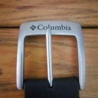 ราคา เข็มขัด แบรนด์ดัง โคลัมเบีย Columbia แท้ มือสอง หนังแท้สีน้ำตาล หัวเข็มขัดโลหะสีเงิน (24079298264)