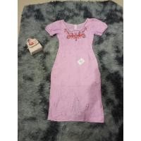 ราคา เดรสฉลุสีม่วง งานป้ายBo rich ta (18093971679)