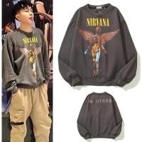 ราคา Nirvana Angel Rock Band เสื ้ อกันหนาวคอกลมแขนยาวย ้ อนยุคหลวมอย ่ างรุนแรง (29601026959)