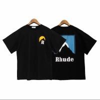 ราคา ขนาดใหญ ่ rhude คลาสสิก Marlboro Snow Mountain Sunset Sunset พิมพ ์ ผู ้ ชายและผู ้ หญิงคู ่ เสื ้ อยืดแขนสั ้ น (27051609156)