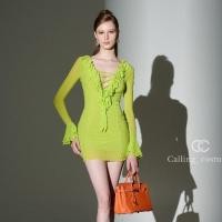 ราคา CALLING COSTUME เดรสสีเขียวมะนาว ผ้ายืด แบบเก๋ ใครชอบสไตล์สวยเกร๋ ควรมีติดตู้ ใส่ง่าย ใส่สบายค่ะ Dress CL195 (22181632460)