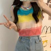 ราคา เสื้อกล้าม เสื้อสายเดี่ยวถัก เเฟชั่นเกาหลี ขอบจั้๊ม ใส่ไปทะเล 1502132 (25373730817)