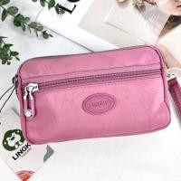 ราคา กระเป๋าผ้า 4 ซิบ ผ้าร่มกันน้ำ ขนาด 7 มีสายยาวสะพายข้าง ใส่โทรศัพท์ได้ 4ซิบกันน้ำ (9545430081)