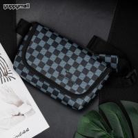 ราคา กระเป๋าคาดอกจิงโจ้ คาดเอว แบรนด์ Kangaroo ของแท้ ลายตารางหมากรุก ลายสก๊อต ทรง Crossbody สะพายข้างผู้ชาย ผู้หญิง (23660589446)