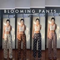 ราคา HPSM BLOOMING PANTS P004 กางเกงวอมขายาวทรงกระบอกผ้านิ่มใส่สบาย ลายดอก (20171808710)