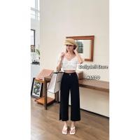 ราคา กางเกงผ้ายืดผู้หญิงทรงตรง 5 ส่วนดอลลี่ รุ่น 6579 เอวยางยืด เนื้อผ้าคุณภาพดีใส่สบาย กางเกงทรงสวย (24881409062)