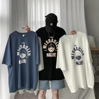 ราคา พร้อมส่ง เสื้อยืดแขนสั้น ทรงหลวม พิมพ์ลายกราฟฟิค แฟชั่นสำหร สินค้ามาใหม่ เกาหลี รัดรูป คอกลม ใส่สบายๆ สีดำ (24882414548)