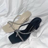 ราคา Bibish Garat Heels รองเท้าส้นสูงประดับเพชรไซส์ใหญ่ เล็ก 37 45 เพิ่ม 1 ไซส์ พร้อมส่ง (21751267419)