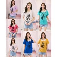 ราคา เสื้อชีฟองคอลูกไม้แฟชั่นเกาหลี รุ่น1265 (24701060744)