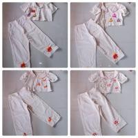 ราคา รวมแบบสาวอวบ Set เสื้อ กางเกงผ้าฝ้ายงานปักมือ (21209311523)