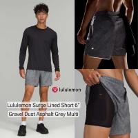 ราคา Lululemon Surge Lined Short 6 Gravel Dust Asphalt Grey Multi M ปี 2021 (28103423586)