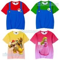 ราคา mario tshirt เสื้อเชิ้ต ลายซูเปอร์มาริโอ้ โบเซอร์ สไตล์เจ้าหญิง สําหรับแม่ และลูก (20080893216)