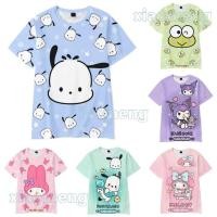 ราคา sanrio shirt kuromi Pochacco melody Cinnamoroll kitty shirt (26053257490)