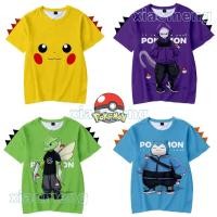ราคา pokemon tshirt เสื้อยืดแขนสั้น พิมพ์ลายโปเกม่อน ปิกาจู สําหรับเด็ก (25559498834)