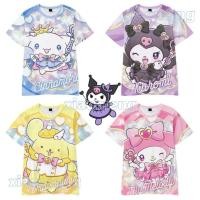 ราคา sanrio shirt kuromi melody Cinnamoroll kitty shirt (24232351814)