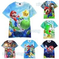 ราคา super mario bros shirt parent child clothing 222 (24982521990)