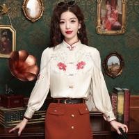 ราคา เสื้อเชิ้ตแขนยาว คอปก ปักลาย สไตล์จีน แฟชั่นฤดูใบไม้ผลิ 2024 (24465099050)