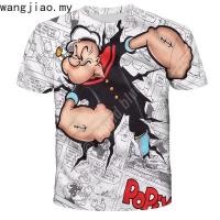 ราคา อะนิเมะตัวละครฤดูร ้ อนคลาสสิก Popeye เสื ้ อยืด 3D พิมพ ์ ผู ้ ชายและผู ้ หญิง tee แฟชั ่ นแปลกใหม ่ เสื ้ อยืด Hip Hop Streetwear เสื ้ อ (25226641229)