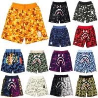 ราคา สไตล ์ ญี ่ ปุ ่ น BAPE Street Wear กางเกงขาสั ้ นลําลองฤดูร ้ อนของผู ้ ชาย 3D พิมพ ์ ดิจิตอล Shark Head กางเกงห ้ าจุด (24077387441)