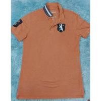 ราคา เสื้อยืดคอปกGiordanoแท้100 sizeSสีส้มสภาพดี (18976371488)