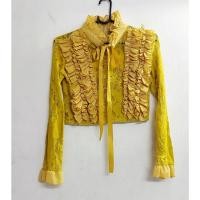 ราคา เสื้อผ้าลูกไม้แขนยาวสีเหลือง (14342768403)