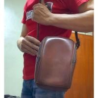 ราคา กระเป๋าหนังสีน้ำตาล ขนาดเล็กมือสอง (25321400737)