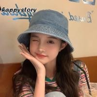 ราคา พร้อมส่ง หมวกบักเก็ตยีนส์ฟอก ผ้าหนา งานสวย happystory (28200299519)